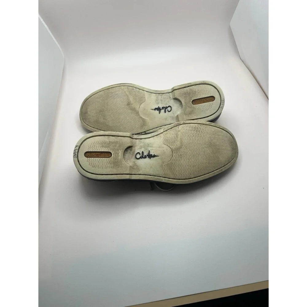 Cole Haan Mens Navy Blue Pebbled Leather Boat Shoes C06021 Size 9 M Brazil